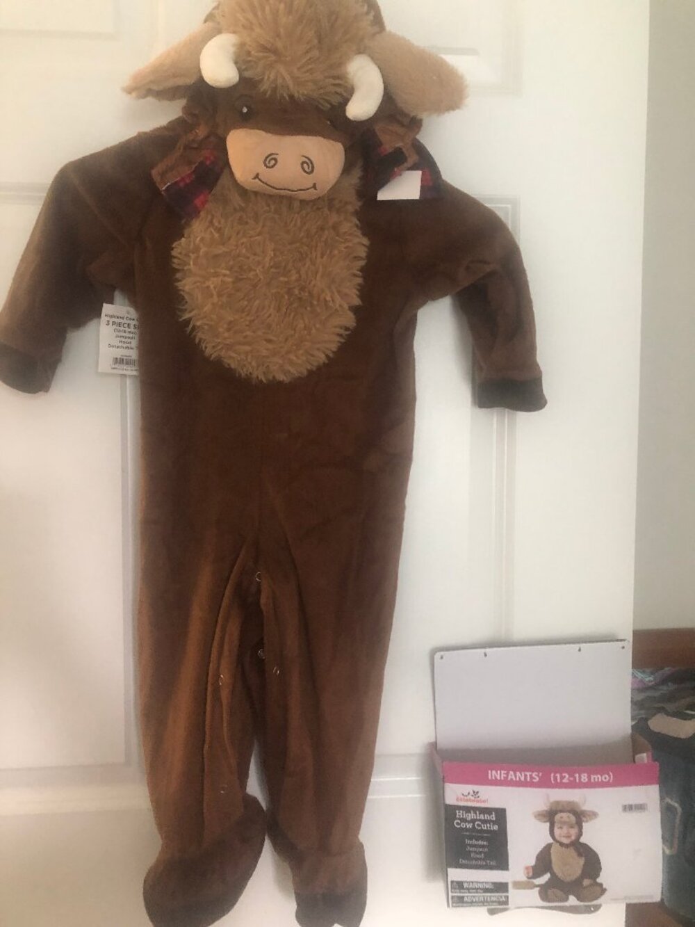 Halloween Costume - Infant 12-18 Months - Highland Cow 3 Piece - New in Box